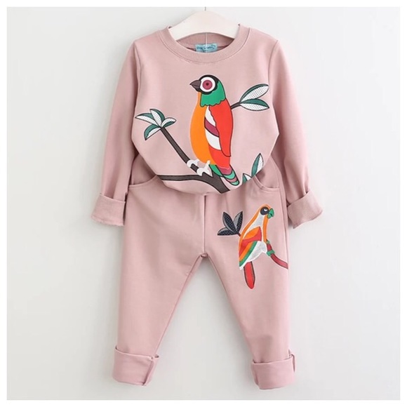 Other - 🎉 HP 6/14 🎉 Girls (4T) Parrot Matching Set 🐦